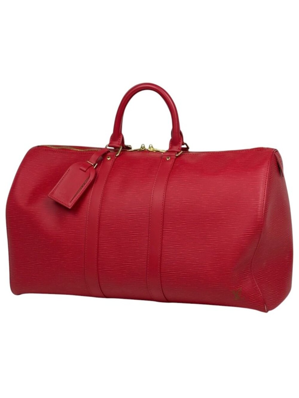 Louis Vuitton Keepall 45 Boston Bag Epi Castilian Red